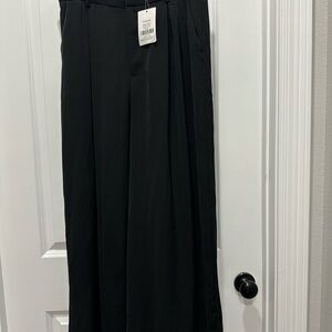 Women's Black Wide leg Dress Pants